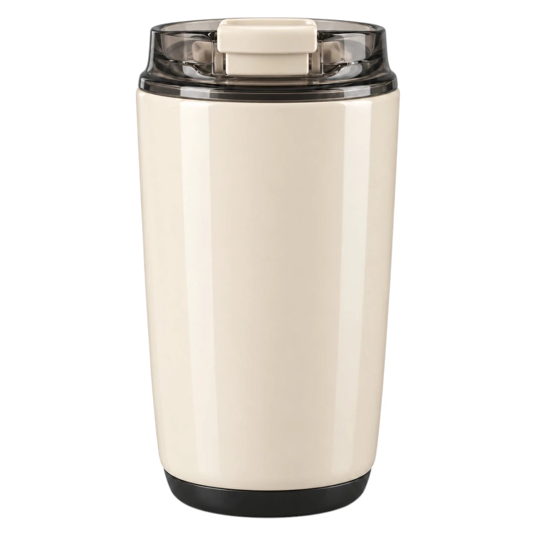 Zulp Cream Coffee Tumbler with Flip-Top Lid