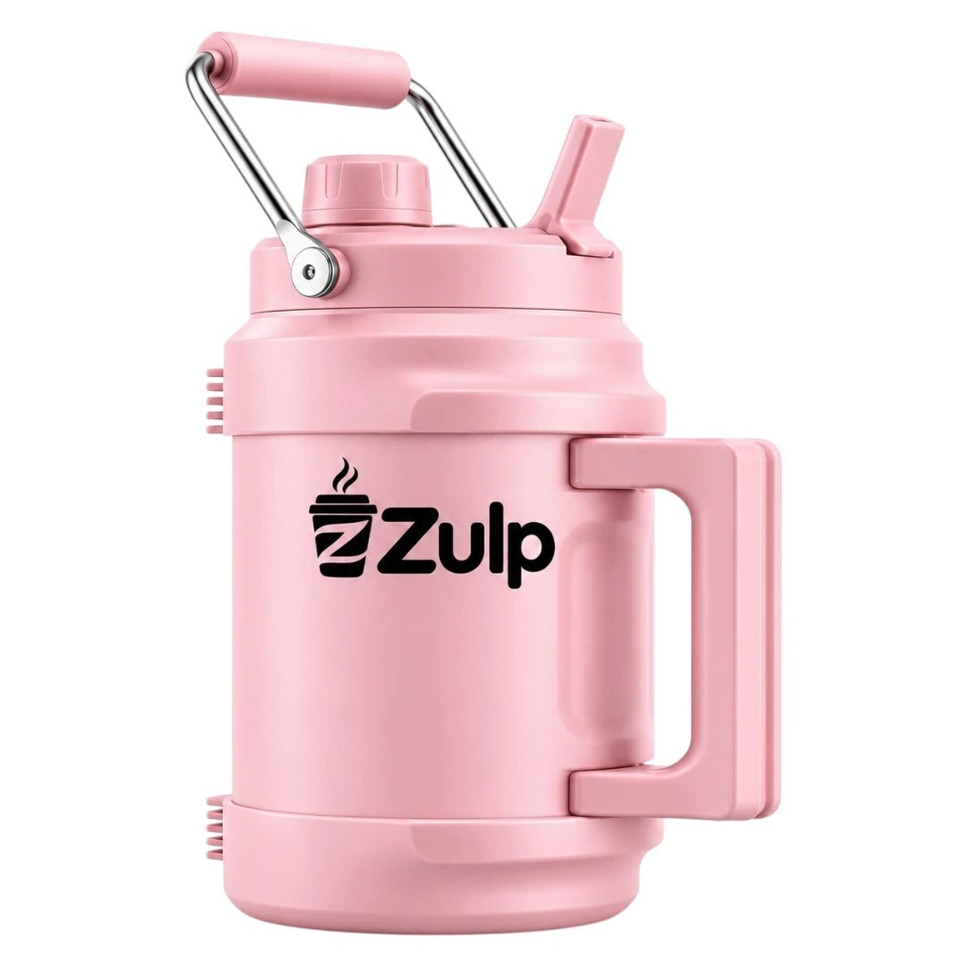 Zulp Pink Beverage Jug with Flip-Up Drinking Spout